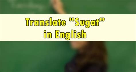 english ng sugat